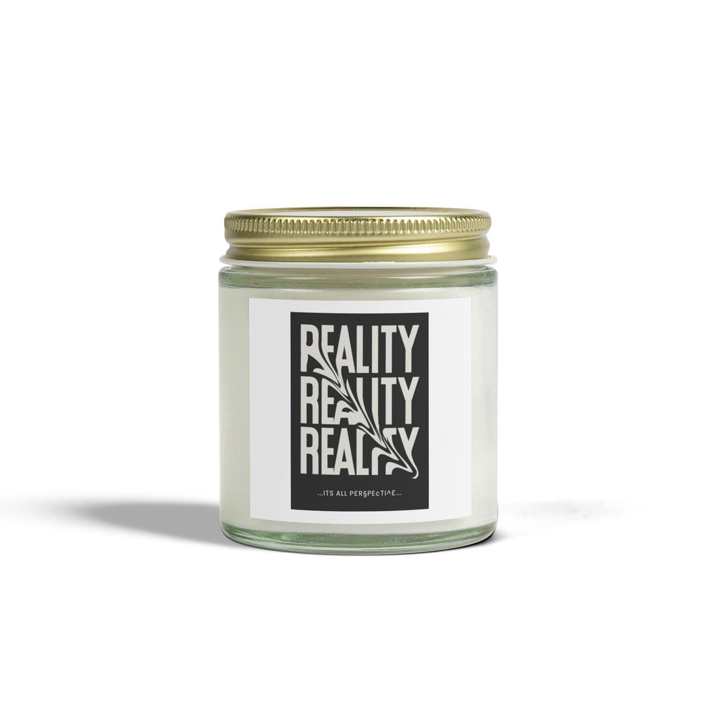 Aromatherapy scented candle: coconut apricot wax, calming scents