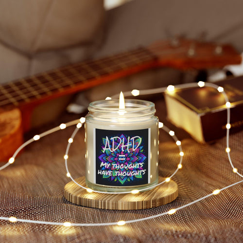 Adhd awareness scented candle: aromatherapy for calm & focus