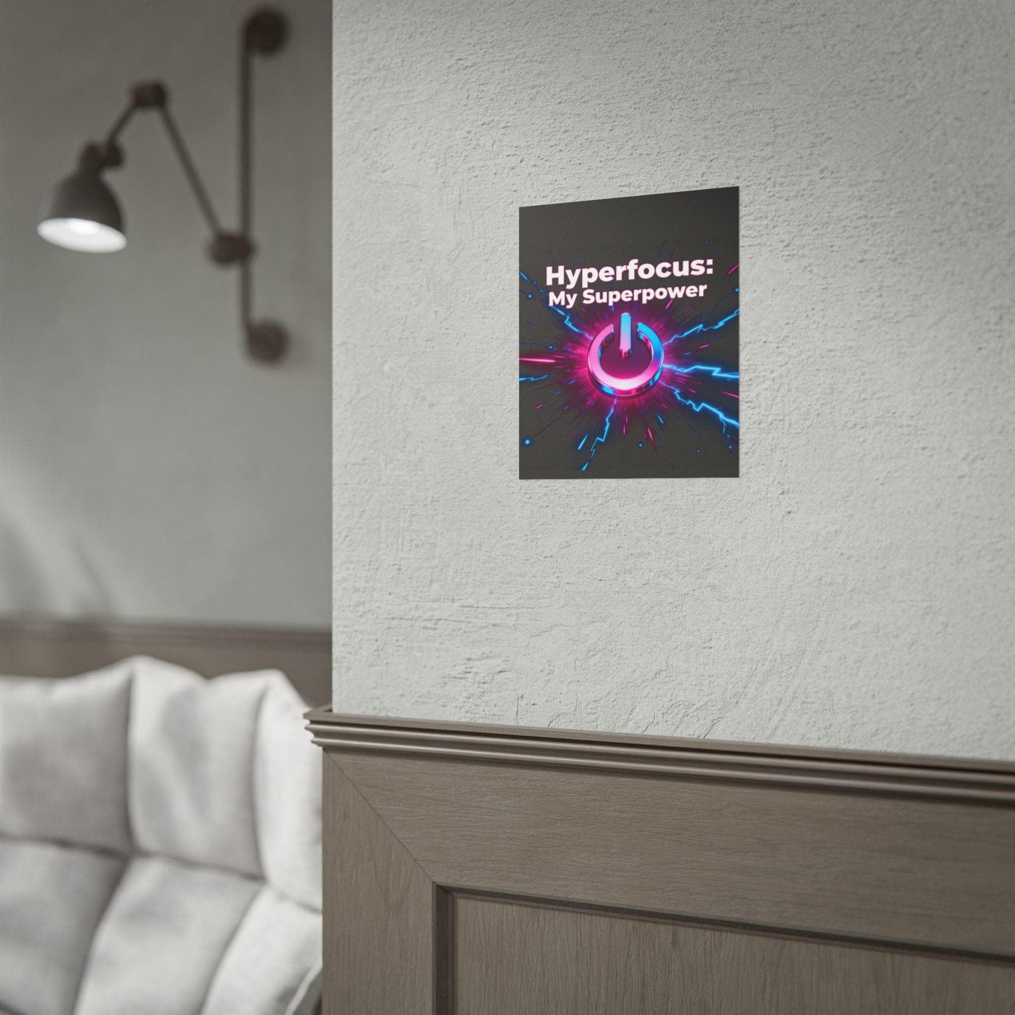 Hyperfocus Wall Art Print, Motivational Poster, Gamer Decor, Study Room Decor, Gift for Students