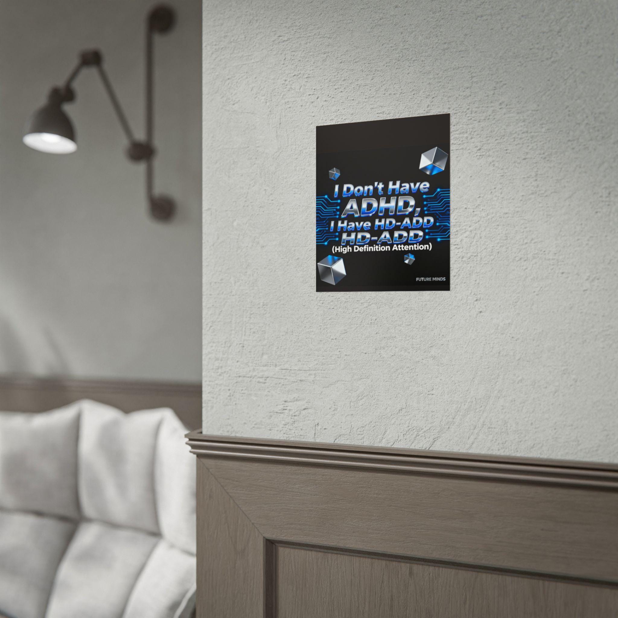 High Definition Attention Rolled Poster, ADHD Awareness Art, Unique Gift for Students, Motivational Wall Decor, Classroom [...]