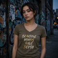 Mental Depth Tencel V-Neck Tee – ADHD Streetwear | ADHDThreadz