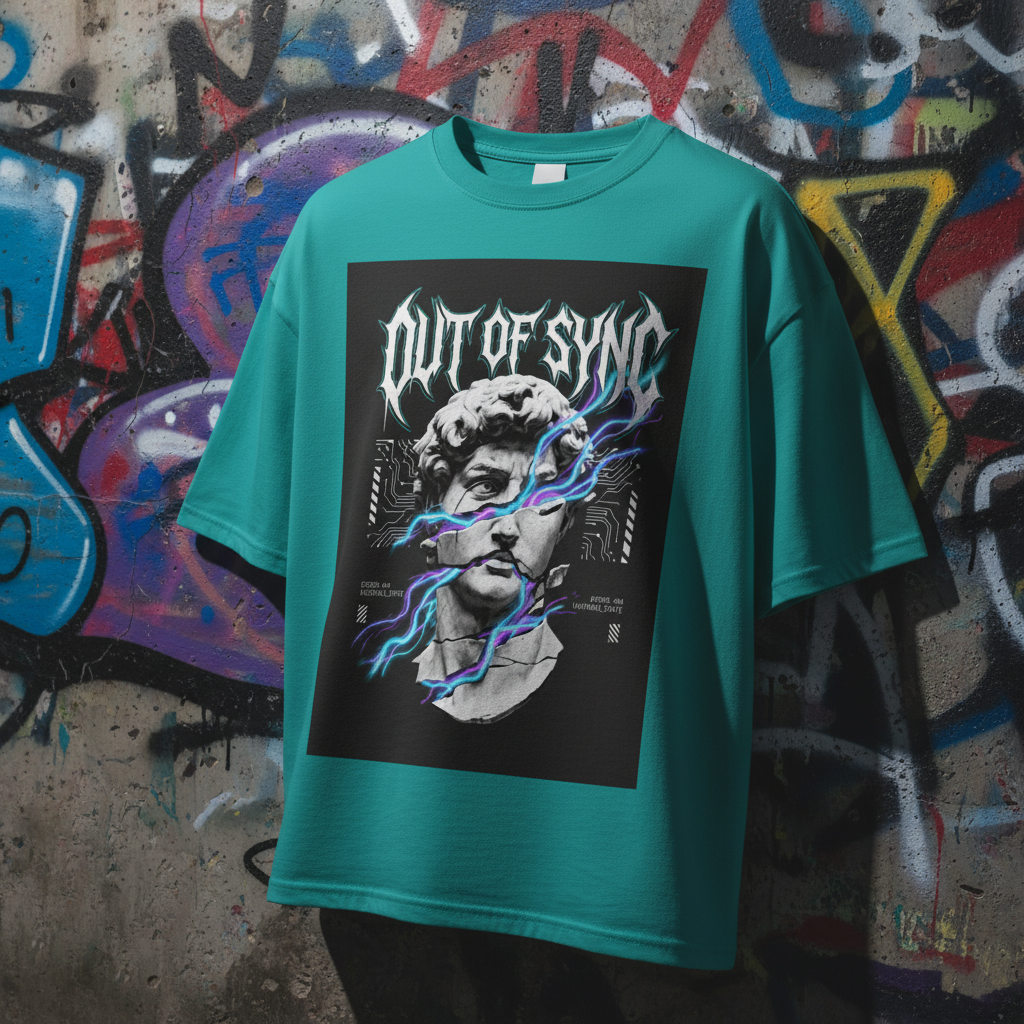 Teal - Graffiti Background