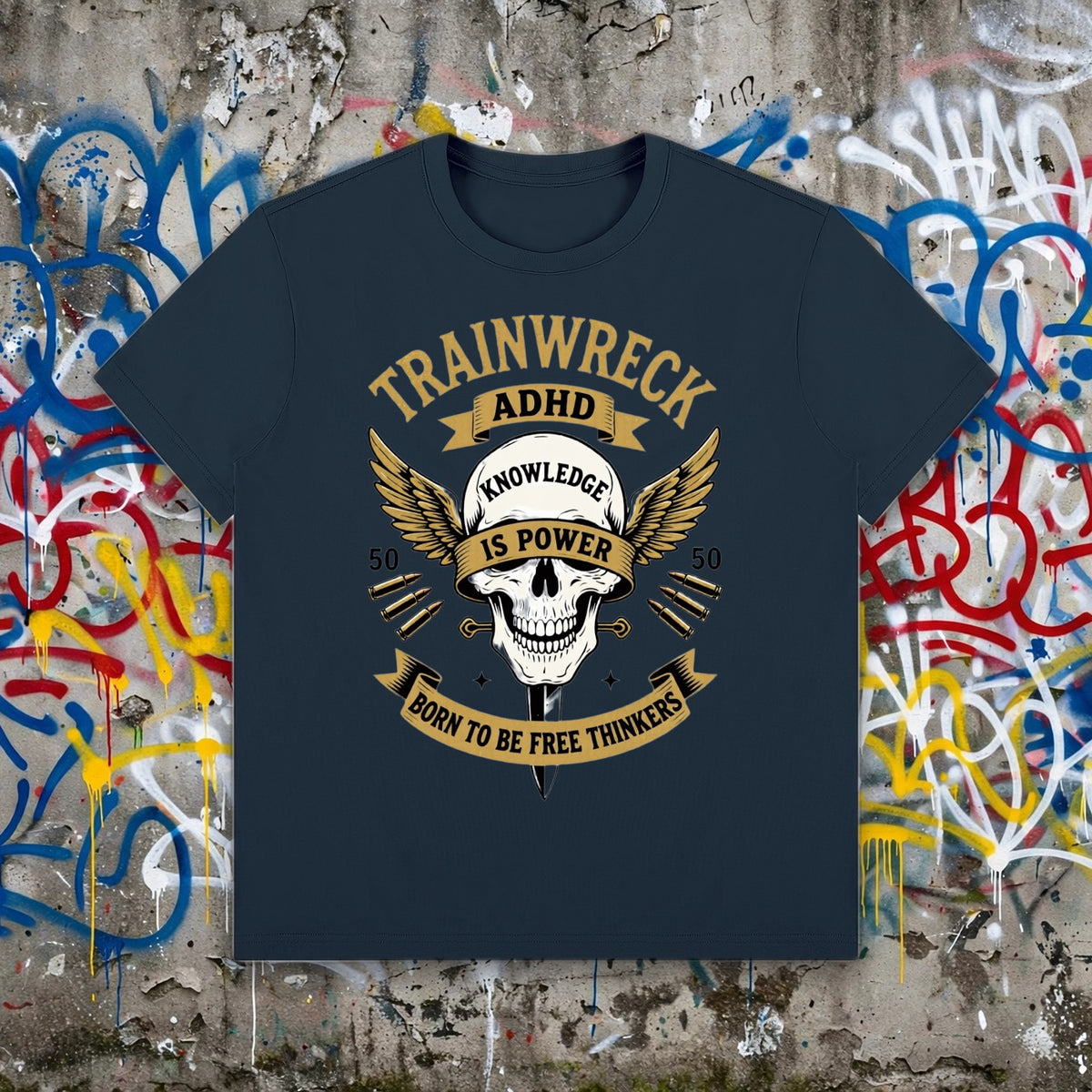 Trainwreck Graphic Tee | ADHDThreadz